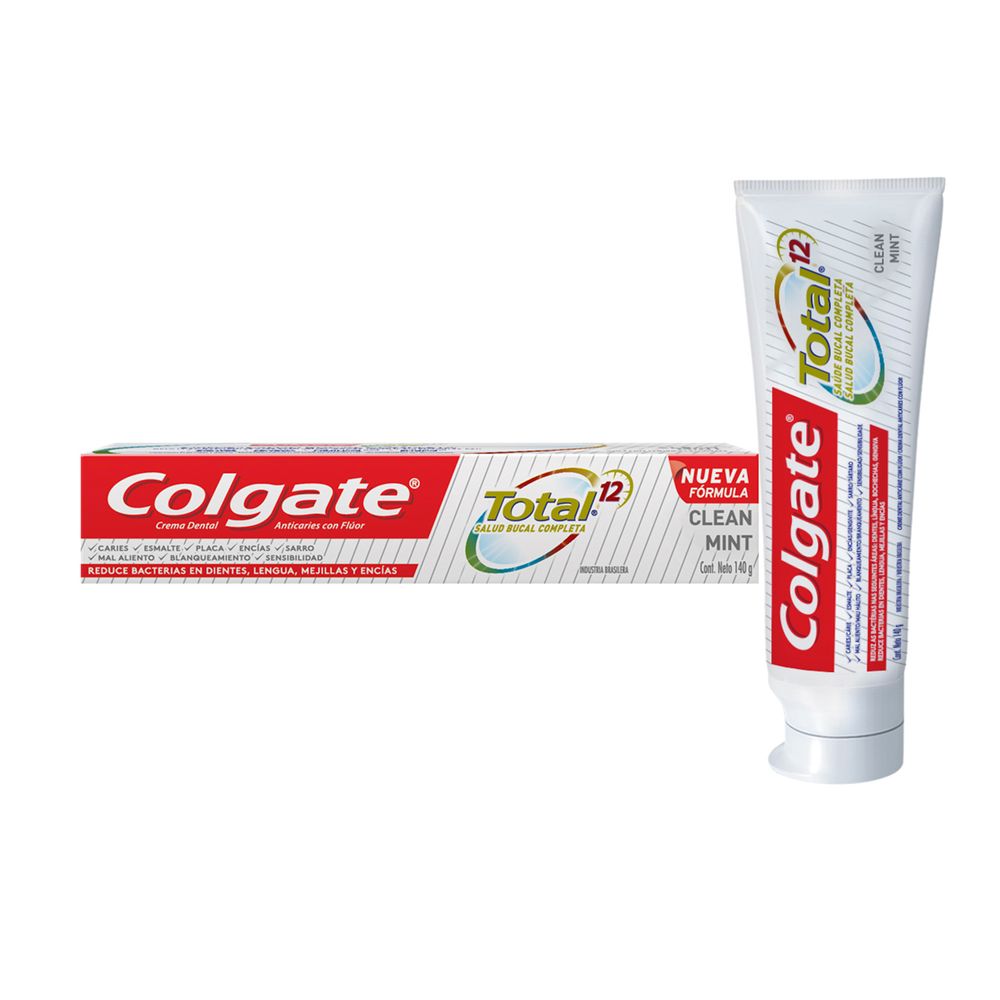 Pasta dental Colgate Total 12 Clean Mint 140 g - cofarsur