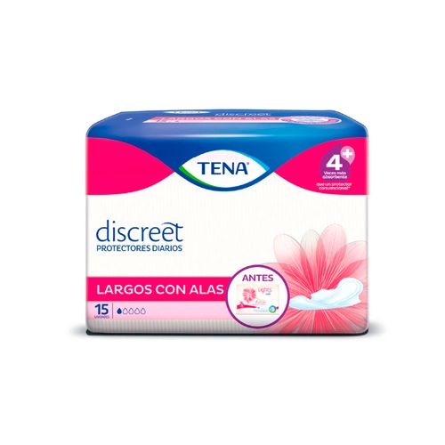 Protectores diarios TENA Discreet largos x15 unidades