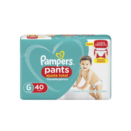 Pañales Pampers Pants Ajuste Total Talle G x40 Pañales Pampers Pants Ajuste Total Talle G x40