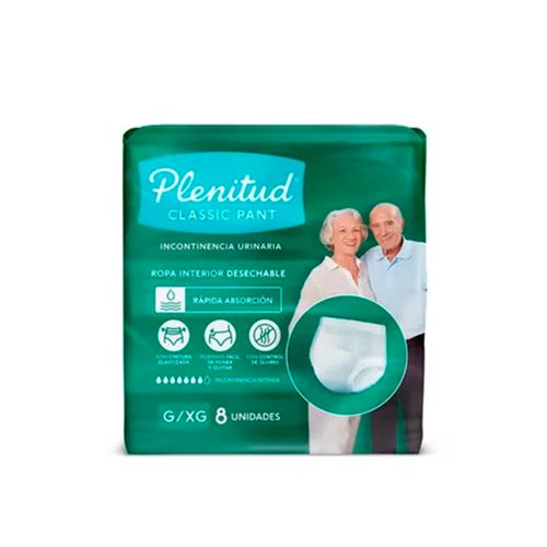 Ropa interior Plenitud Classic Intensa G/XG x8 Ropa interior Plenitud Classic Intensa G/XG x8