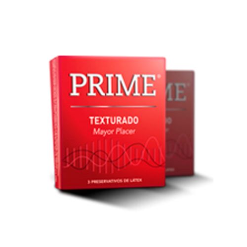 Preservativos Prime rojo texturado x 3 Preservativos Prime rojo texturado x 3