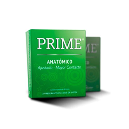 Preservativos Prime anatómico x 3 Preservativos Prime anatómico x 3