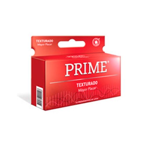 Preservativos Prime rojo texturado x 12 Preservativos Prime rojo texturado x 12