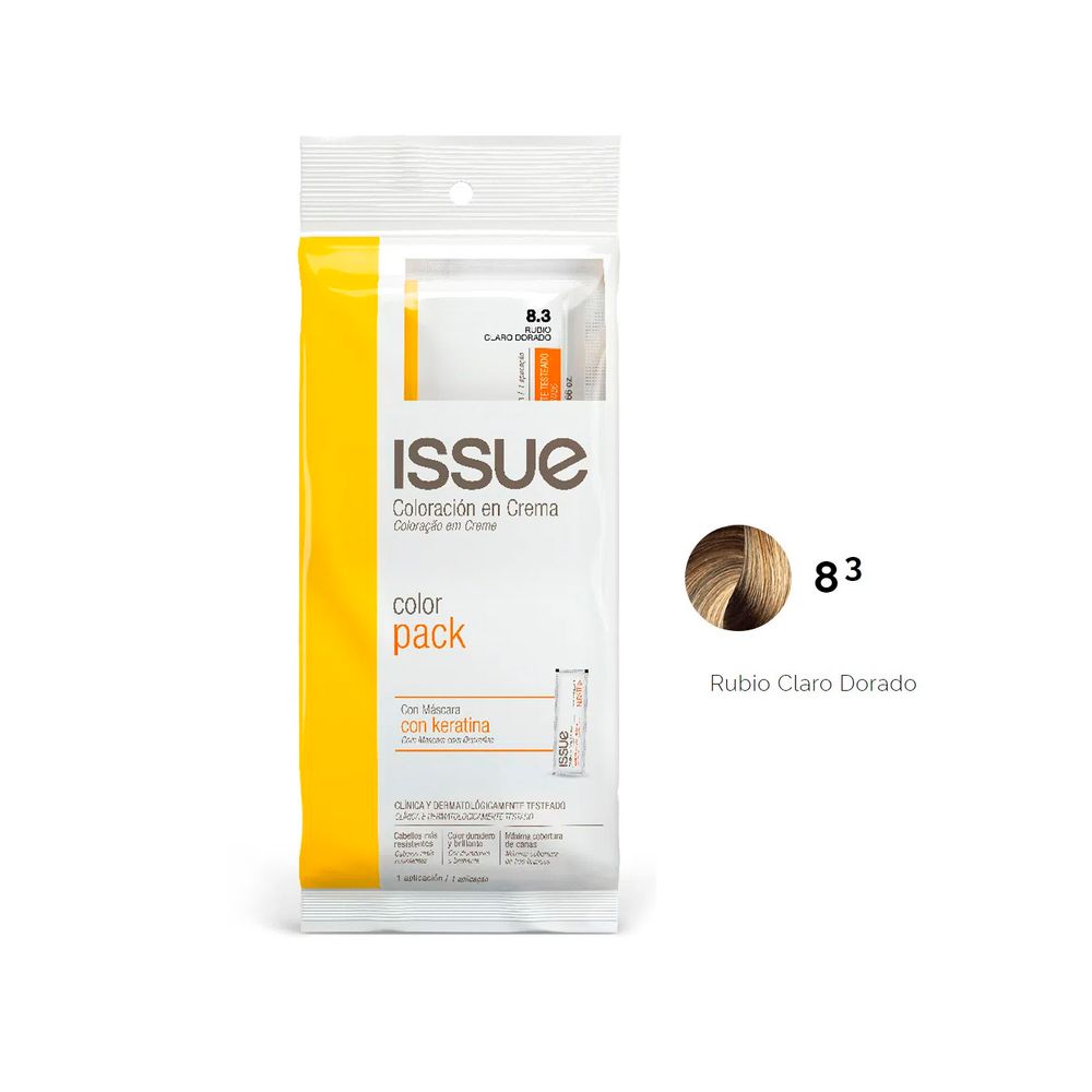 Tinte Issue Coloración en Crema Nº8.3 Rubio Claro Dorado + Oxi - cofarsur