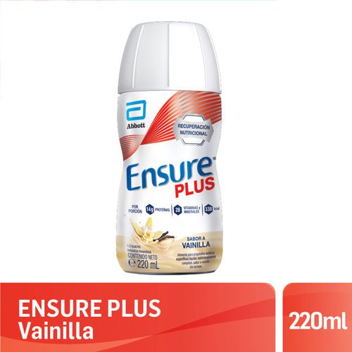 Suplemento nutricional Ensure Plus sabor vainilla 220 ml Suplemento nutricional Ensure Plus sabor vainilla 220 ml
