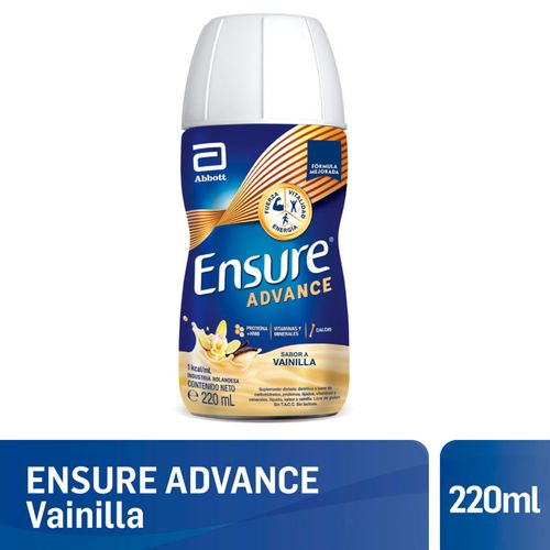 Suplemento nutricional líquido Ensure Advance sabor vainilla 220 ml Suplemento nutricional líquido Ensure Advance sabor vainilla 220 ml