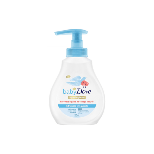 Jabón Líquido Dove Baby Humectación Enriquecida 200ml Jabón Líquido Dove Baby Humectación Enriquecida 200ml