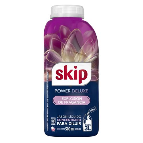 Skip-Jabon-Liquido-Ropa-Power-Deluxe-para-Diluir-500ml-frente
