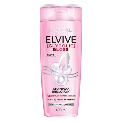 Shampoo-Elvive-Glycolic-Gloss-400ml-frente