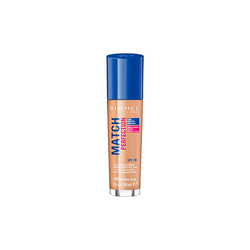 Base líquida Rimmel Match Perfection 400 Natural Beige 30ml